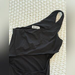 Beginning Boutique Elegant Black Maxi Dress with cut out and slit